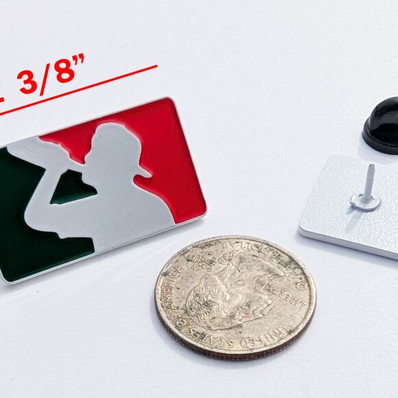 Pin Mexican Racing Pin Mexican Flag Pin For Caps Clothing Enamel Badge Plate pin - Picture 5 of 5